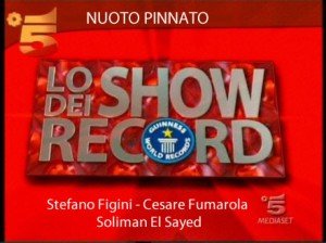 The &#8220;Lo Show dei Record&#8221; video is availabe!, Finswimmer Magazine - Finswimming News