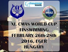 CMAS Finswimming World Cup 2016 Round 2 – Hungary, Finswimmer Magazine - Finswimming News