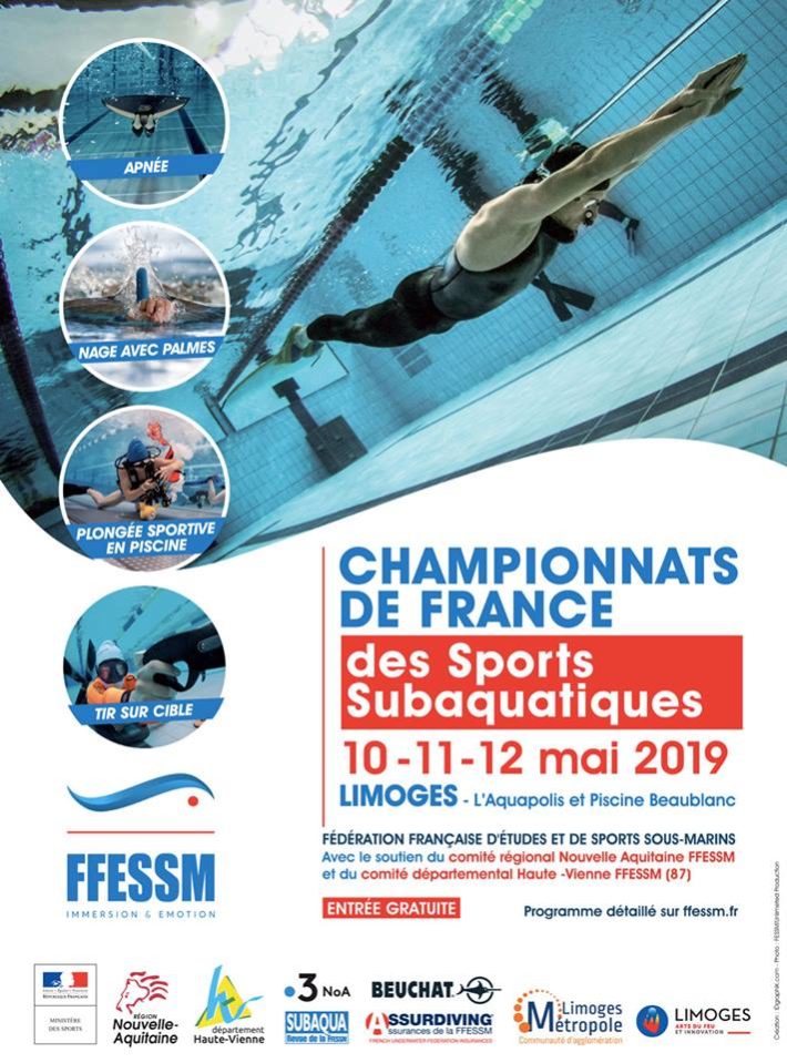 🇫🇷 Underwater Sports French Championships 2019 &#8211; Limoges &#8211; [RESULTS], Finswimmer Magazine - Finswimming News