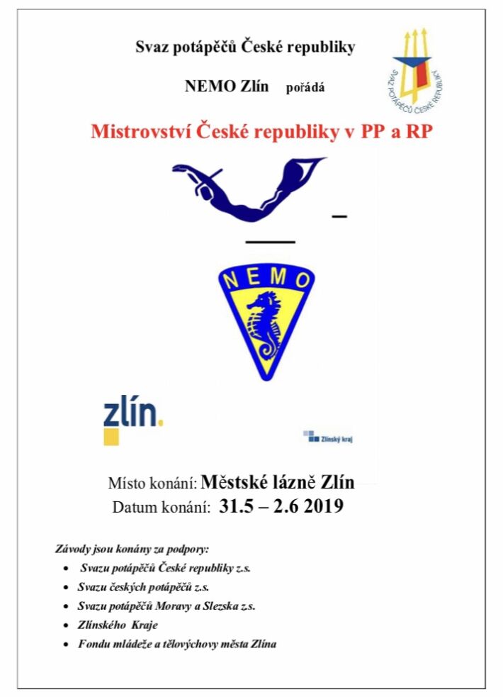 🇨🇿 Czech Republic Finswimming Championships 2019 &#8211; Zlín &#8211; [RESULTS], Finswimmer Magazine - Finswimming News