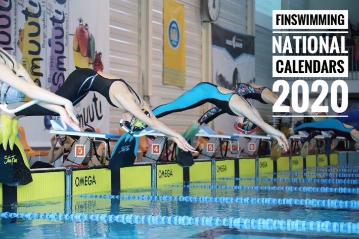 National Finswimming Calendars 2020, Finswimmer Magazine - Finswimming News