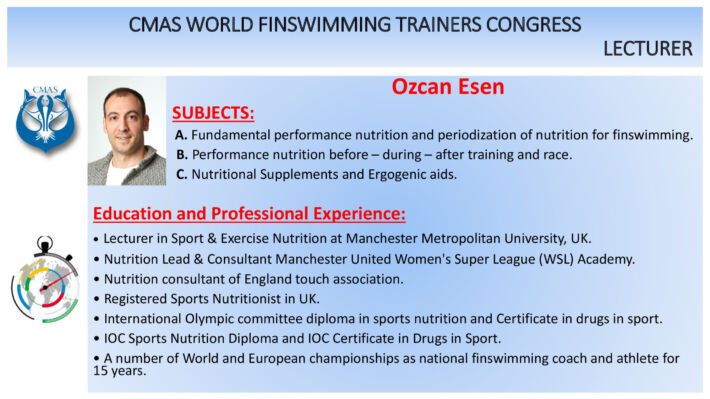 🇫🇷 🇹🇷 Esen and Gaunard – CMAS World Finswimming Trainers Congress, Finswimmer Magazine - Finswimming News