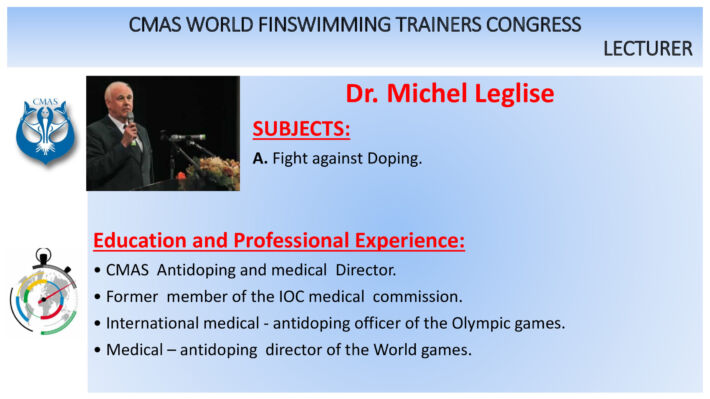 🇨🇴 🇫🇷 Delgado Daza and Leglise – CMAS World Finswimming Trainers Congress, Finswimmer Magazine - Finswimming News