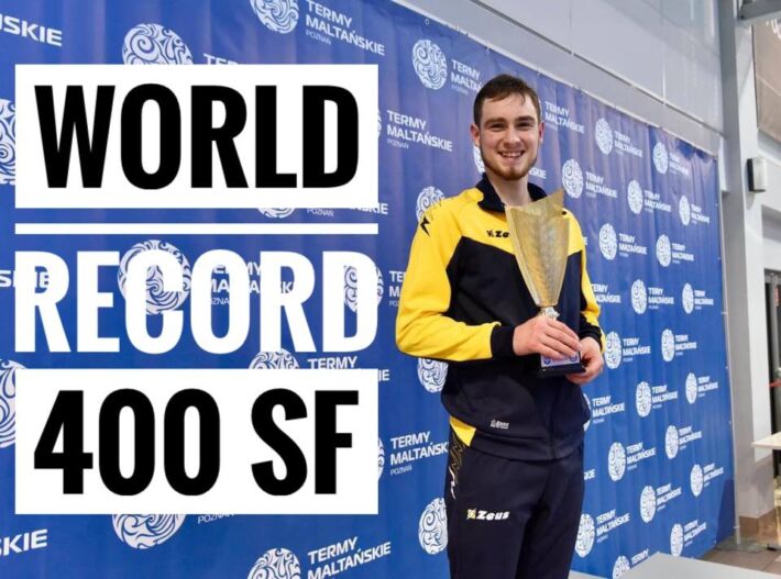 🇮🇹 🇺🇦 [VIDEO] Oleksii Zakharov NEW WORLD RECORD 400 sf, Finswimmer Magazine - Finswimming News