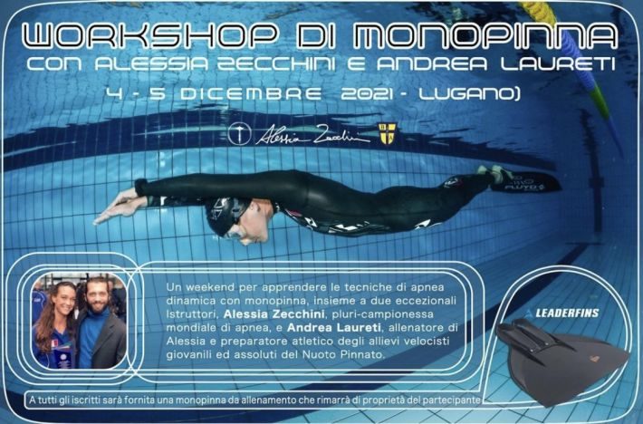 🇨🇭 Alessia Zecchini and Andrea Laureti in Lugano &#8211; December 2021, Finswimmer Magazine - Finswimming News