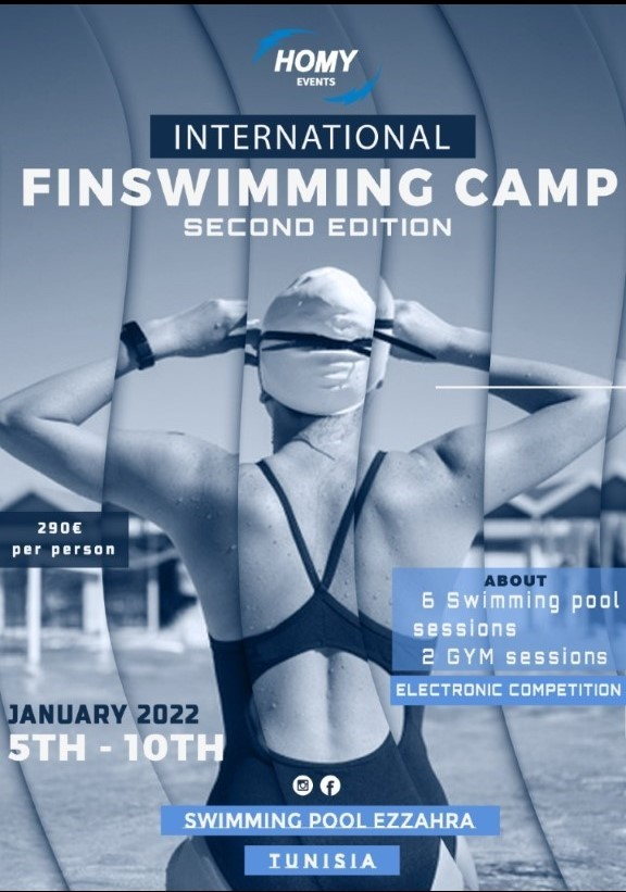 🇹🇳 International Finswimming Camp January 2022 – Tunis, Finswimmer Magazine - Finswimming News