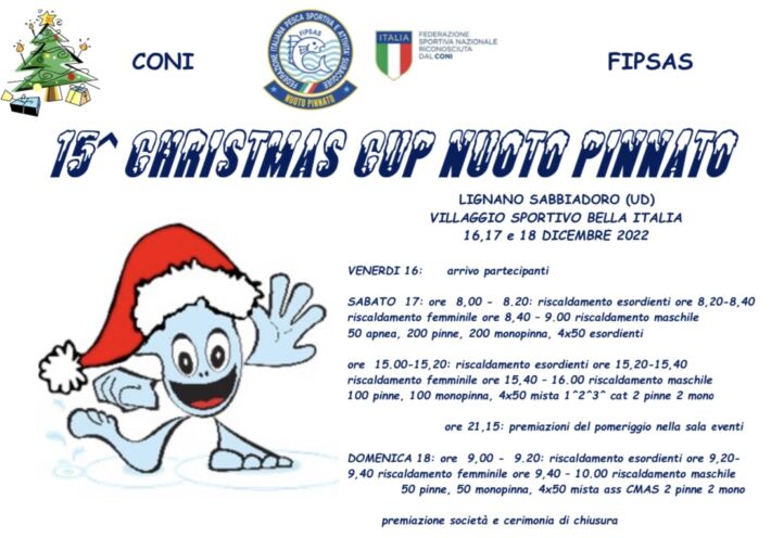 🇮🇹 Finswimming Christmas Cup 2022, Finswimmer Magazine - Finswimming News