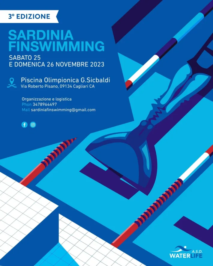 🇮🇹 3rd Sardinia Finswimming Competition, Finswimmer Magazine - Finswimming News