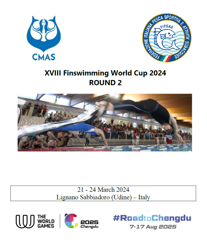 🇮🇹 CMAS Finswimming World Cup 2024 Round 2 – Lignano Sabbiadoro, Finswimmer Magazine - Finswimming News