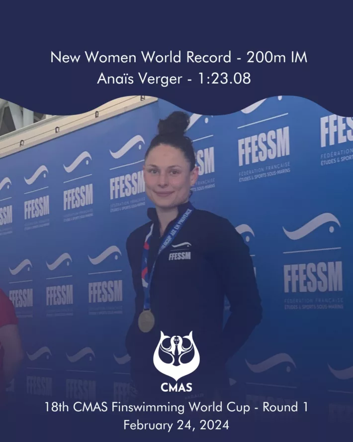 🇫🇷 🇩🇪 200 imm &#8211; 2 New World Records at the CMAS Finswimming World Cup Round 1 2024, Finswimmer Magazine - Finswimming News