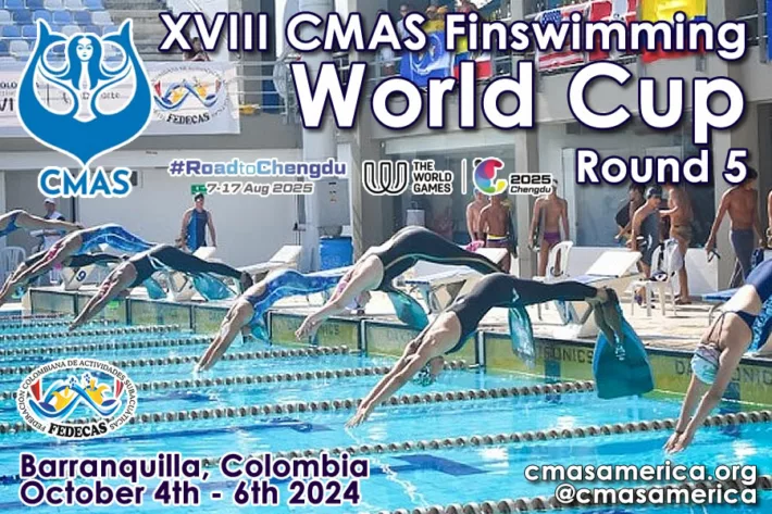 🇨🇴 CMAS Finswimming World Cup 2024 Round 5 – Barranquilla, Finswimmer Magazine - Finswimming News