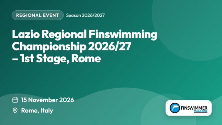 Lazio Regional Finswimming Championship 2026/27 – 1st Stage, Rome